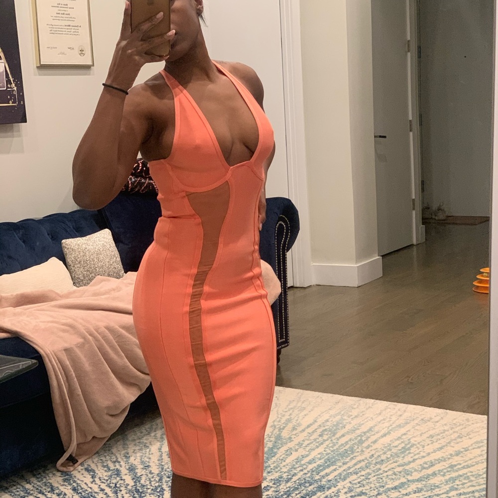 House of CB PEACH / Coral dress